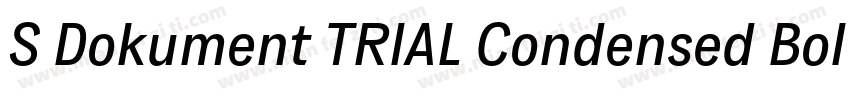 S Dokument TRIAL Condensed Bold字体转换